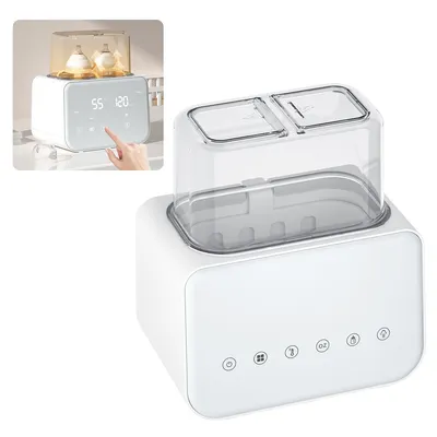 Produktbild von Flaschenwärmer, Babykostwärmer, Sterilisator für babyflaschen 8-in-1, Intelligenter Flaschenwärmer, Doppelter Flaschenwärmer mit LCD-Display