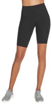 Imagen del producto de Skechers Go Walk, pantalones cortos de tiro alto estilo biker, para mujer, color , talla L
