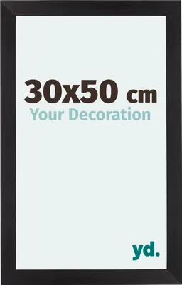 Produktbild von Bilderrahmen, 30x50 cm, Schwarz Gemasert, MDF, Mura