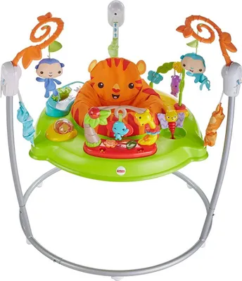 Produktbild von Mattel CHM91 - Fisher-Price - Spielspaß, Baby-Hopser, mit Musik und Lichtern, Rainforest Jumperoo