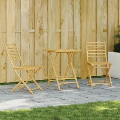 Produktbild von Möbel 3-tlg. Bistro-Set Bambus - Balkonmöbel 3278527