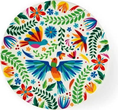 Immagine prodotto di Sottobicchiere Excelsa Fiori messicani in Vetroceramica 16x1x16 cm Colorato