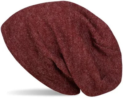 Produktbild von styleBREAKER weiche Feinstrick Beanie Mütze, Melange Optik, Slouch Longbeanie, Uni 04024109