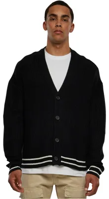 Image de Urban Classics Sporty Boxy Cardigan noir - XXL