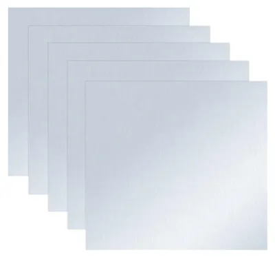 5 Stück Zinkfolie 99,9% 100x100x0,2 mm für Labor