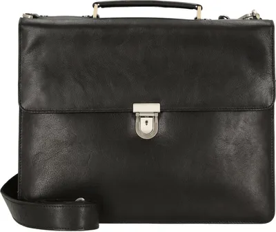 Produktbild von Leonhard Heyden Tradition - Aktentasche 1 Fach Leder 15" 38 cm (schwarz)
