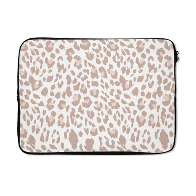 Produktbild von MuchoWow® Laptop Hülle 13 Zoll Panther Druck - Pastell - Flecken Laptoptasche - Laptophülle - Sleeve - Rundumschutz
