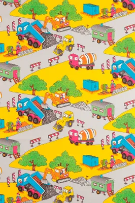 Produktbild von Geschenkpapier – Röllchen - 70x150 cm - Baustelle