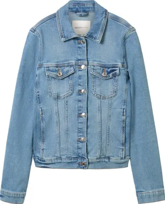 Produktbild von TOM TAILOR Jeans Jacke Regular Fit Denim Blouson mit Bio-Baumwolle Rinsed Design Größe: XXL