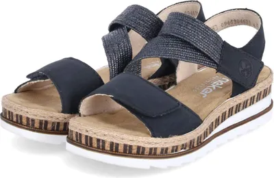 Produktbild von Rieker Damen Sandalen Dunkelblau Synthetik Größe: 38
