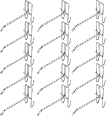 Zdjęcie produktu dla 30 sztuk haczyków sklepowych z siatki stalowej do półek i ekspozytorów na biżuterię, grubość 3,5 mm, długość 10 cm