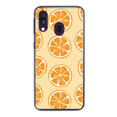 Produktbild von MuchoWow® Handyhülle Schutzhülle Hülle für Samsung Galaxy A40 Obst - Orange - Tropisch Silikon Softcase Handy Hülle - Handy-Tasche