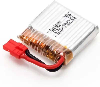 Produktbild von Li-Po Batterie 3.7V 380mAh für Syma X21 X21W Drohne | Optimale Flugzeit | Schnelles und sicheres Aufladen | Abmessungen: 27x25x7 mm, Gewicht: 29g