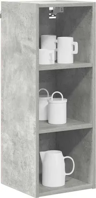 Produktbild von Langlebige Hängeschrank Beton Grau 30 x 29,5 x 80cm Holzwerkstoff - Möbel406209 - Küchenschränke