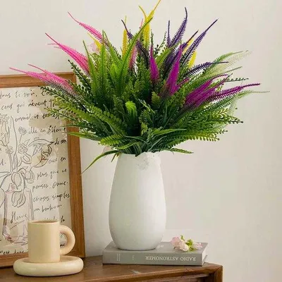 Produktbild von Famanu Kunstblumen 8 Bundles UV-beständig - 6 Farben