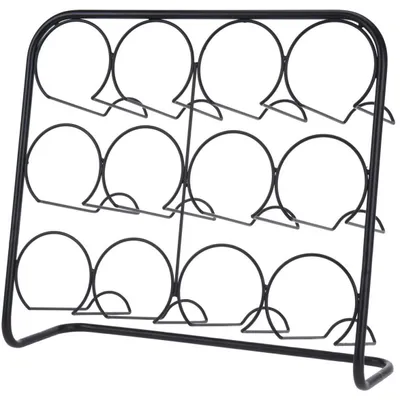 Obrázok produktu pre Držiak na 12 fliaš vína Home&Styling Collection, kovový, 45x14x38 cm, čierny