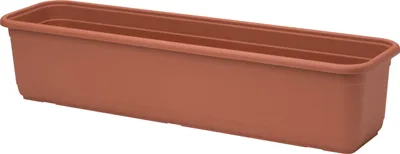Obrázok produktu pre KADAX "Evron" kvetináč, plastový balkónový kvetináč, kvetináč na balkón, parapet, kvetináč, 60 cm, terakota