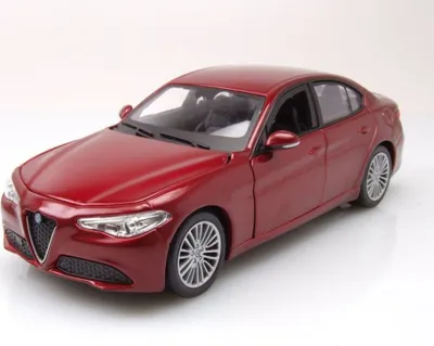 Produktbild von Bburago 21080R Alfa Romeo Giulia 2016 rot metallic 1:24