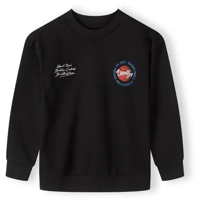 Image de Pull à capuche Minoti, couleur noire, taille 110, pour garçons