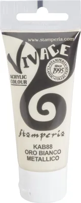 Produktbild von Stamperia Vivace Paint, 60 ml Metallic White