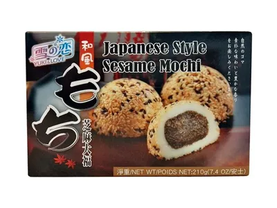 Immagine prodotto di Yuki & Love Mochi Tortina di riso al sesamo in stile giapponese (210 g), 59234