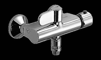 Produktbild von Hansa Brause-Thermostatbatterie HANSATEMPRA DN 15, G 1/2", für Wandaufbau verchromt