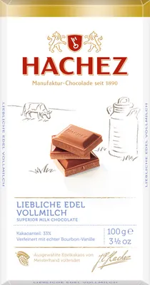 Zdjęcie produktu dla Hachez Sweet Noble Milk Bar Mild Milk Chocolate 100g