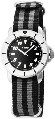 Produktbild von 4YOU Uni Uhr Armbanduhr Analog Quarz Nylon 250002000