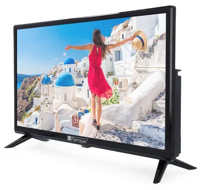 Produktbild von Wohnmobil Camping Fernseher LED TV 19 Zoll Opticum LCD DVB S S2 T2 C USB 12 V 230 Volt