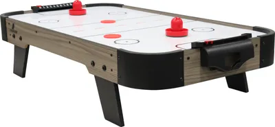 Immagine prodotto di Cougar Mini Tavolo da Air hockey, 3 ft, rovere/grigio | Tavolo da air hockey con accessori (disco e spintori) | Per bambini e adulti - Motore elettrico 12 V | Dimensioni: 92 x 51,5 x 25 cm