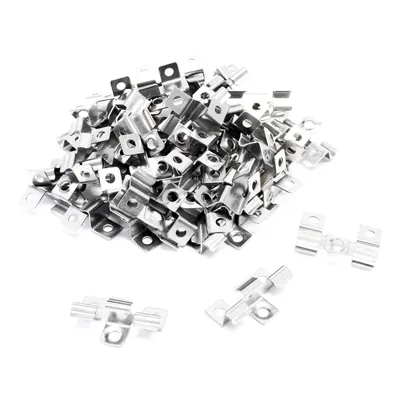 Obrázek produktu pro Wiltec 50x nerezové klipy 8mm pro montáž palubek, pro 8mm boční drážku, upevňovací klip z nerezové oceli