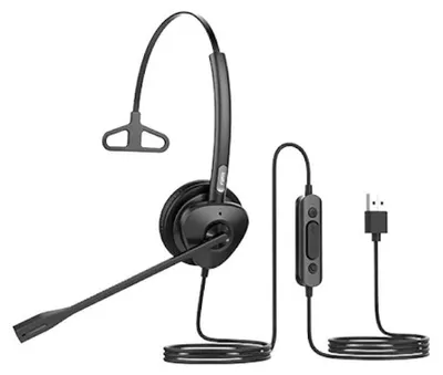 Produktbild von Fanvil HT301-U, Kabelgebunden, Büro/Callcenter, 20 - 20000 Hz, 73 g, Kopfhörer, Schwarz