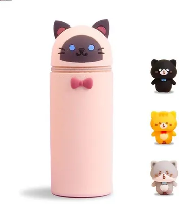 Immagine prodotto di Custodia morbida in silicone, 2 in 1, gatto, scuola, bambine, bambini