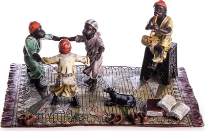 Produktbild von Bronzeskulptur spielende Kinder Orient Bronze Skulptur Wiener Bronze Antik-Stil