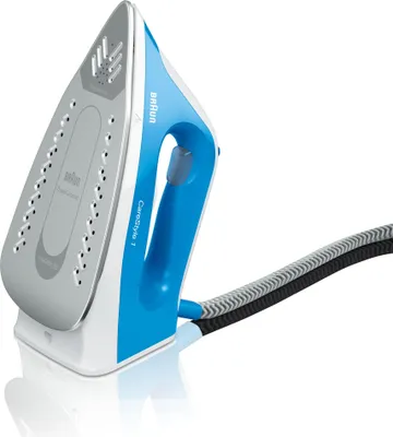 A Braun CareStyle 1 IS1012BL steam iron is shown on a white background.