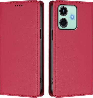 Immagine prodotto di Custodia in pelle per Honor Play10, custodia a libro magnetica in Finto cuoio con supporto, rosso