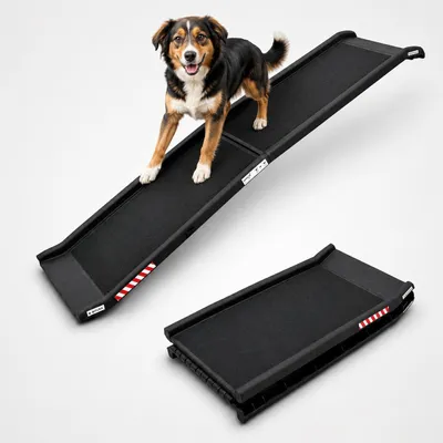 Produktbild von Bituxx® Klappbare Hunderampe Autorampe Rampe PKW Auto Einstiegshilfe bis 90Kg MS-16339