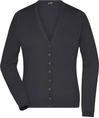 Produktbild von Klassische Baumwoll-Strickjacke black, Gr. M