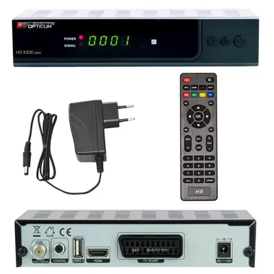 Zdjęcie produktu dla Opticum HD X300 Plus, Kabel., Full HD, DVB-S, 1080p, MPEG2, MPEG4, SD