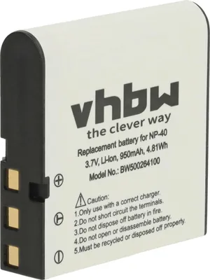 Produktbild von vhbw Akku kompatibel mit Medion Life S47020, X47007, X47050, S47000, S47007 Kamera (950 mAh, 3,6 V, Li-Ion)