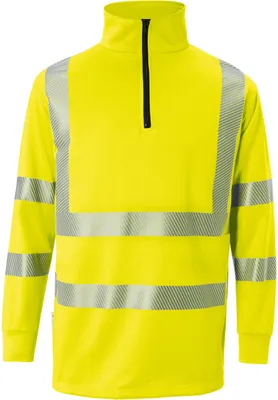 Produktbild von Kübler Reflectiq Zip-Sweatshirt PSA 2 warngelb Gr. S