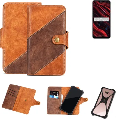 Produktbild von K-S-Trade Handyhülle Schutzhülle Bookstyle Case Wallet-Case kompatibel mit General Mobile GM 9 Plus Cover Klapphülle Kantenschutz Smartphone