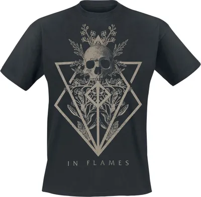 Produktbild von In Flames T-Shirt Uni Skull schwarz 4XL
