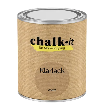 Produktbild von Klarlack 750ml Matt Möbel Versiegelung Holzlack Farblos Möbellack Kreidefarbe
