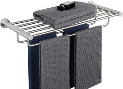 Produktbild von Doppelhandtuchhalter Badezimmer Wandmontage Edelstahl Premium Doppelhandtuchhalter für Badezimmer und Küche 60CM, EGKN2308-600-LS