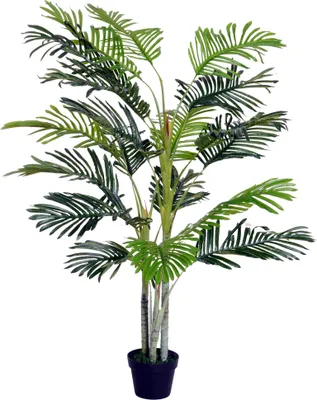 Produktbild von Kunstpalme, künstliche Pflanze mit Pflanztopf, 150 cm, Kunststoff
