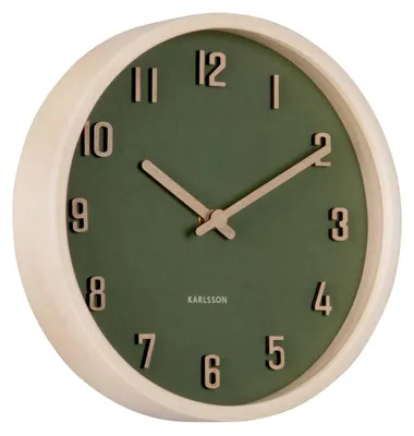 Image de Karlsson - Horloge murale Nervadura - Vert foncé - Ø 22 cm