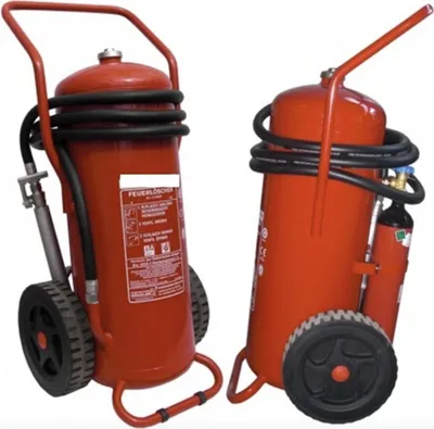 Produktbild von 50L Schaum Auflade-Feuerlöscher frostsicher, fahrbar Löschwagen