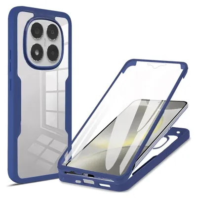 Immagine prodotto di Custodia in TPU acrilico a copertura totale per Xiaomi Redmi Note 14 Pro / Pro Plus 5G - Blu scuro
