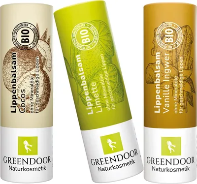 Produktbild von GREENDOOR Lippenpflege Set EXOTIC